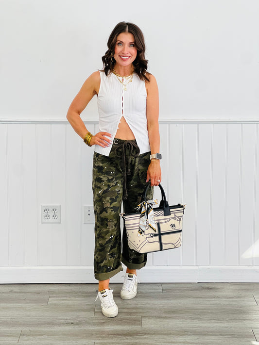 Ribbed Knit Slim Fit Top (Reg.)-2 Colors