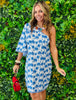 Island Breeze One Shoulder Mini Dress (Reg. and Plus)