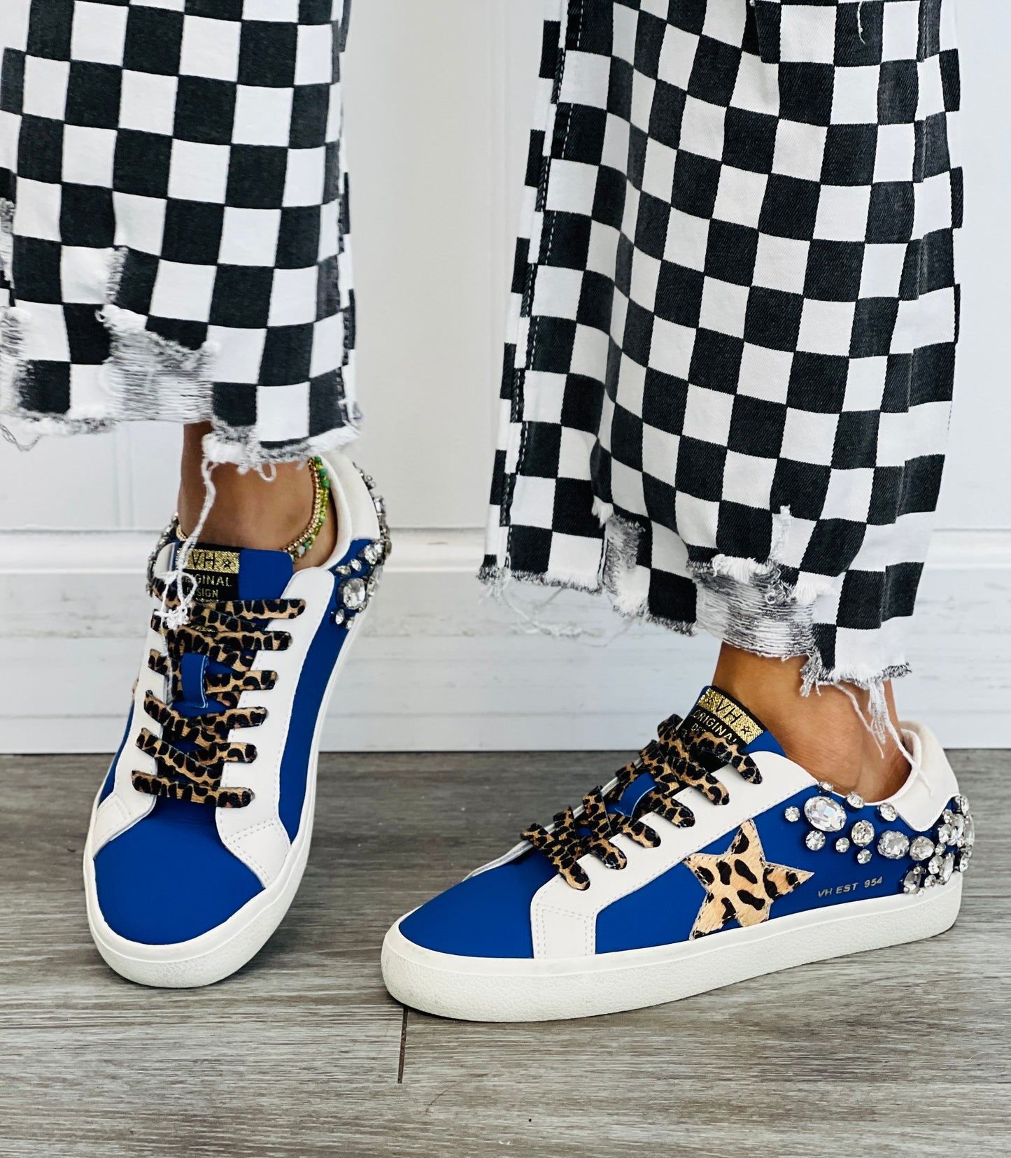 VH x WR Blue Born To Shine Crystal Sneakers