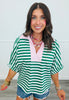 Simply Striped Pullover Top Remix (Reg & Plus)-2 Colors