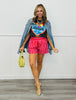 Pink/Red Stiped Shorts (Reg.)