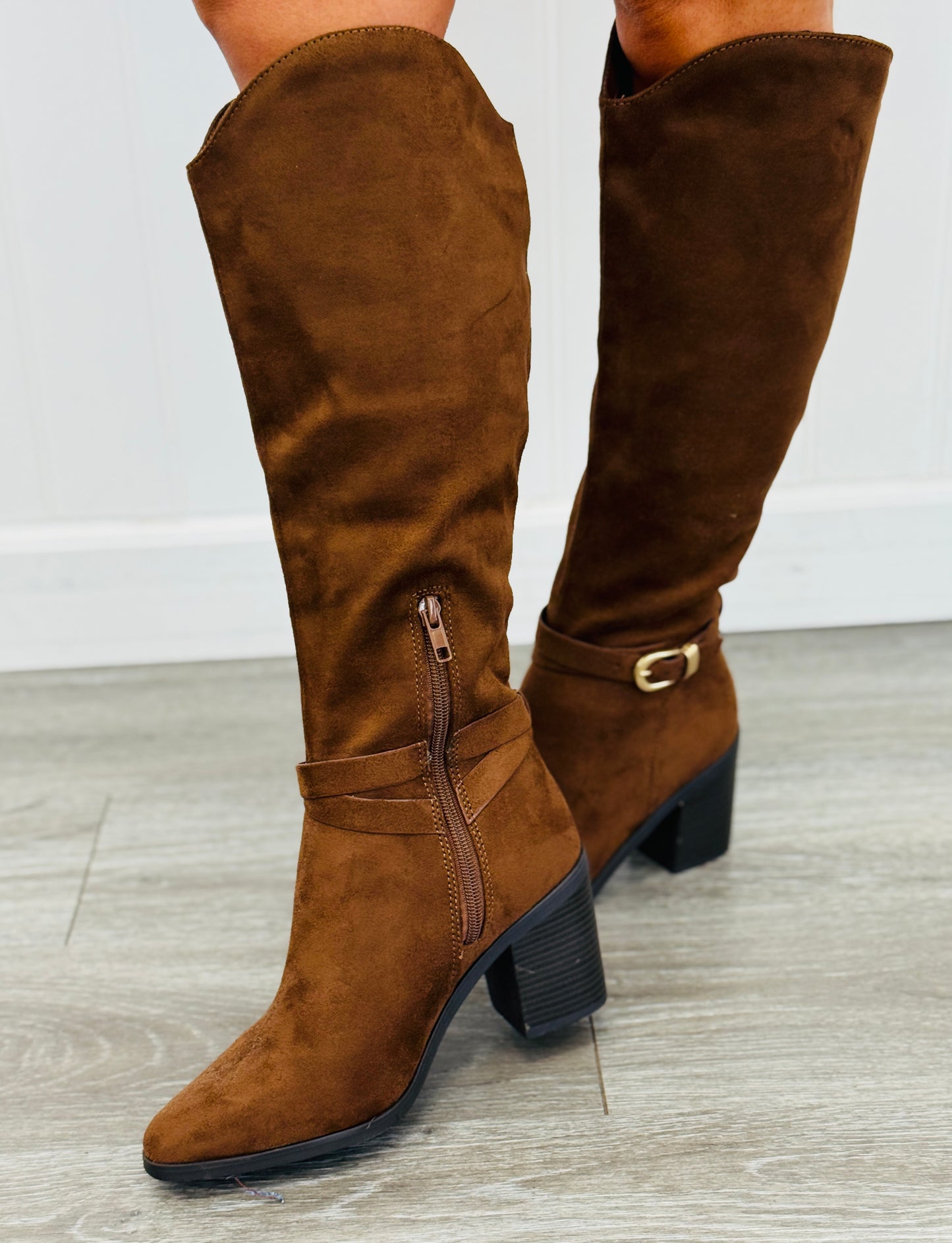 Chocolate Embrace Elegance Riding Boots