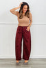 Slouchy Stretch Suede Pants (Reg.)-4 Colors