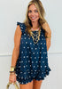 Navy Polka Dot Shortie Set (Reg.)