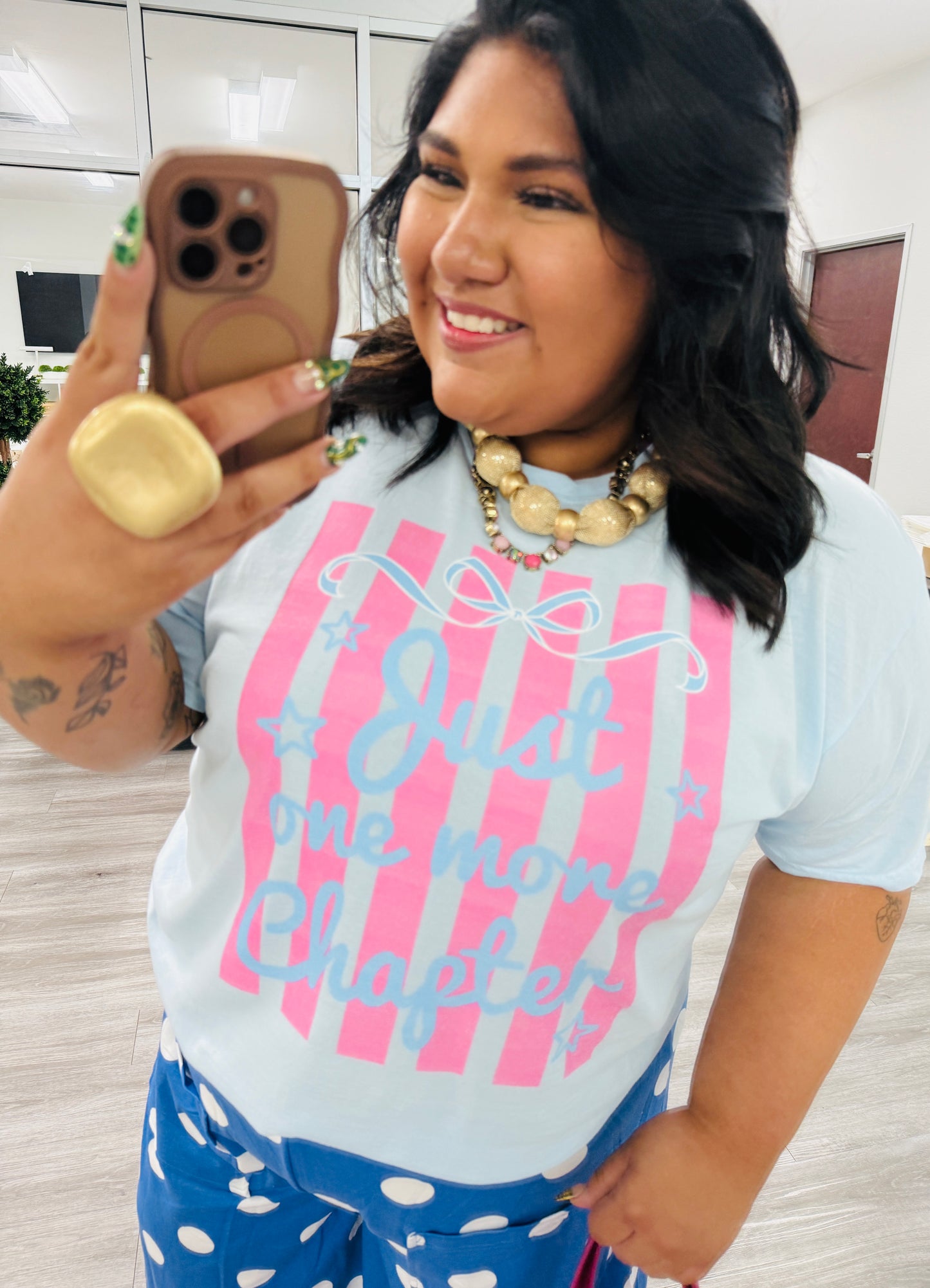 Just One More Chapter Tee (Reg. and Plus)