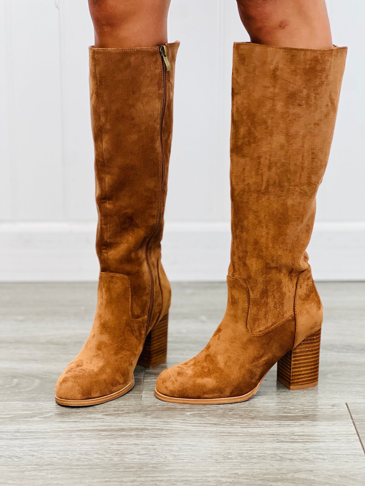 Corkys Hot Date Tobacco Faux Suede Boots