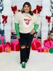 Bubblegum Santa Graphic Tee (Reg. and Plus)