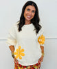 Floral Applique Sweater Top (Reg. and Plus)