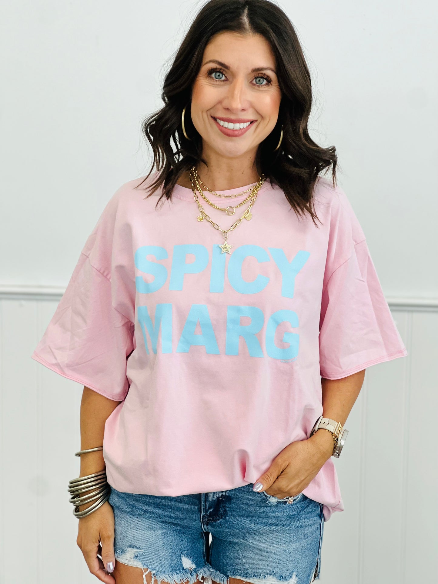 Pink Spicy Marg Graphic Tee (Reg. & Plus)