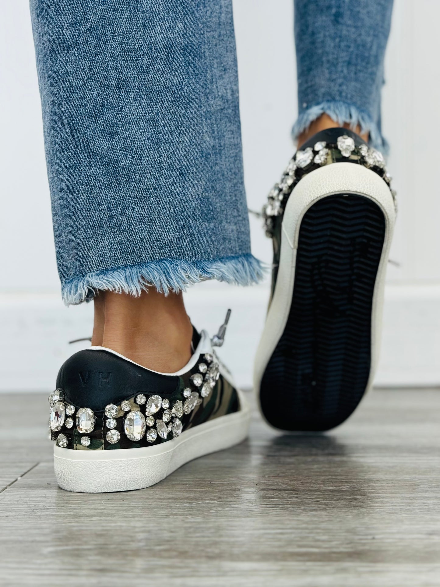 VH x WR Camo Couture Crystal Sneakers