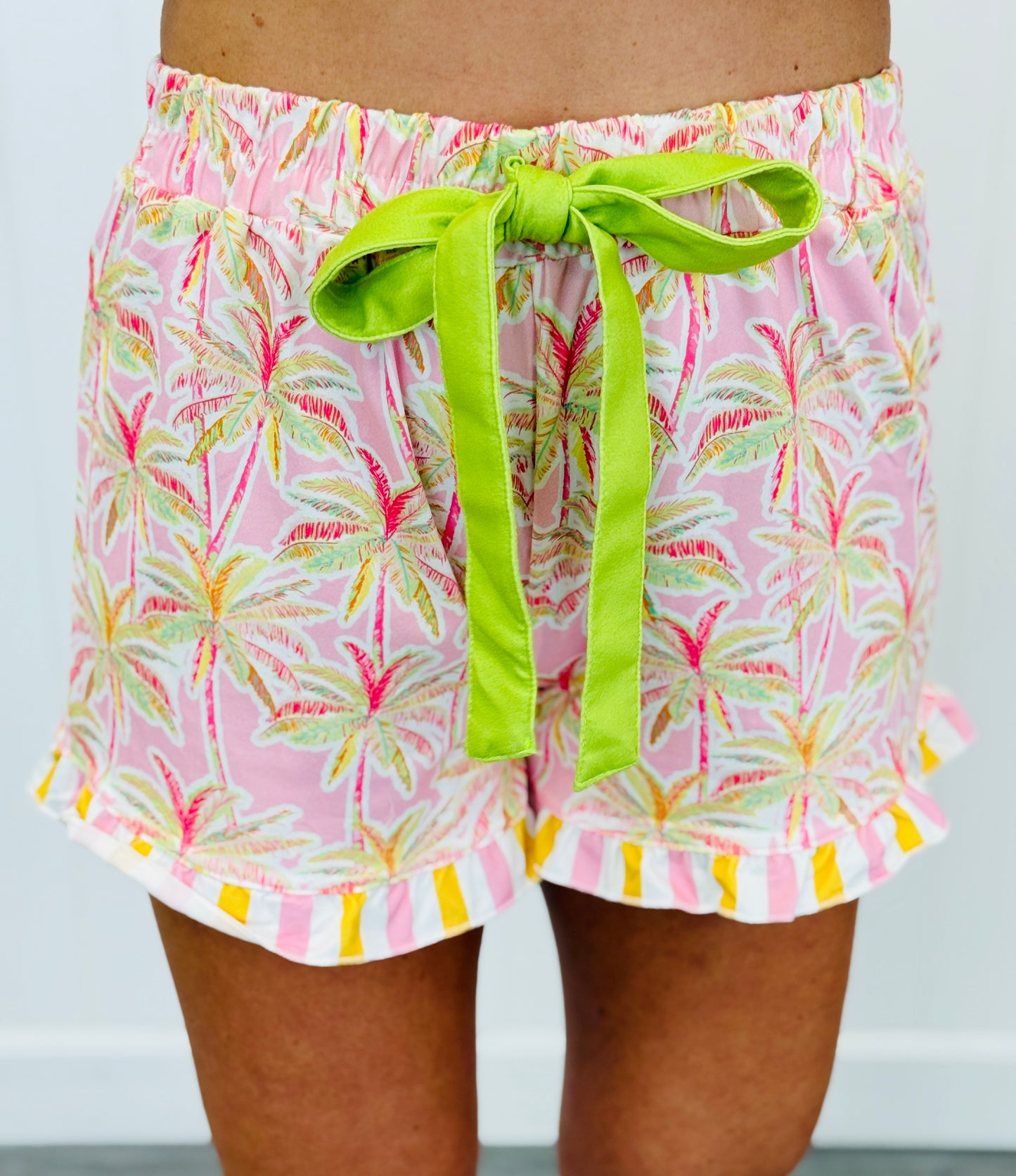 Tropical Glow Ruffle Pajama Set (Reg. and Plus)