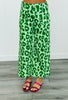 Kelly Green Leopard Cropped Pants (Reg.)