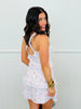 Striped Floral Tiered Mini Dress (Reg.)