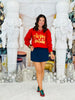 Red Merry Christmas Sweatshirt (Reg. and Plus)