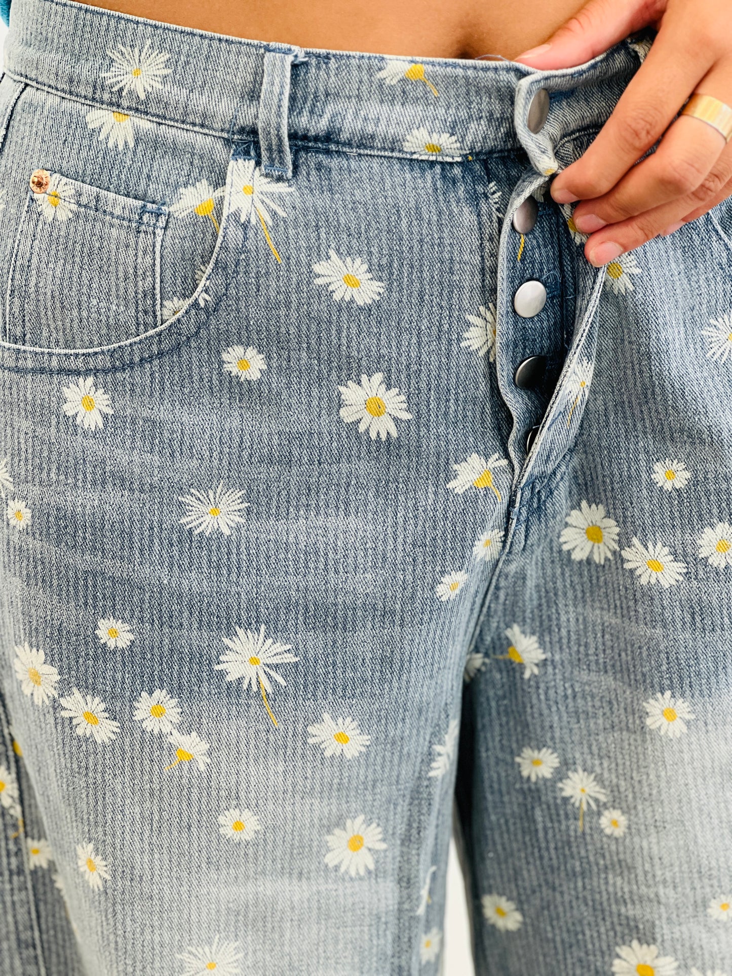 Daisy Denim Wide Leg Pants (Reg. and Plus)