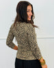 Leopard Print Long Sleeve Blouse (Reg. and Plus)