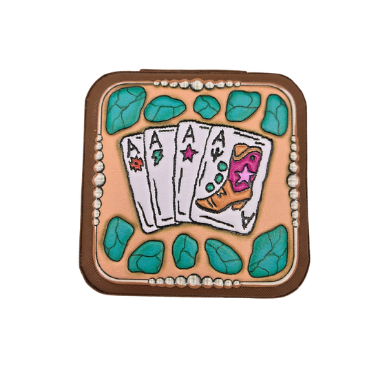 Turquoise Cards Jewelry Box