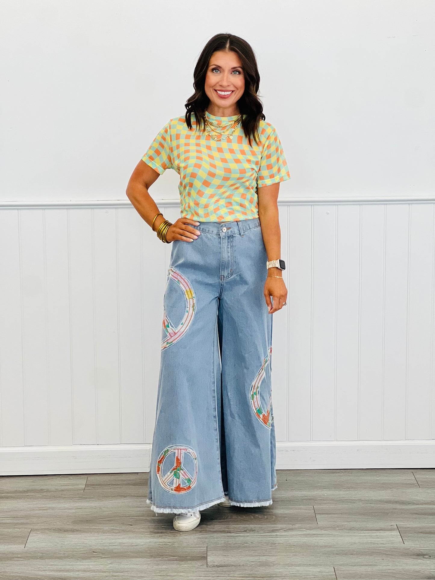 POL Vintage Peace Patch Denim Pants (Reg.)