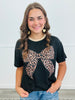 Leopard Bow Oversized Tee (Reg. and Plus)