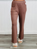 Ribbed Side Slits Lounge Pants (Reg. and Plus) - 3 Colors