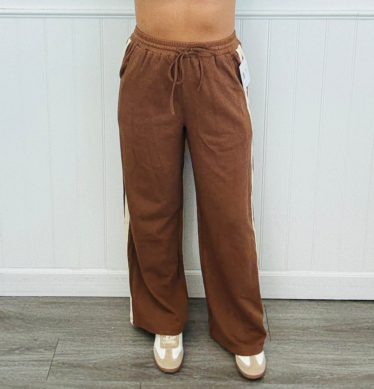 Brown French Terry Warm Up Pants (Reg.)