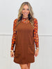 Chocolate Rory Ribbed Jumper Dress (Reg. and Plus)