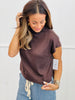Mock Neck Pullover Top (Reg & Plus)-3 Colors