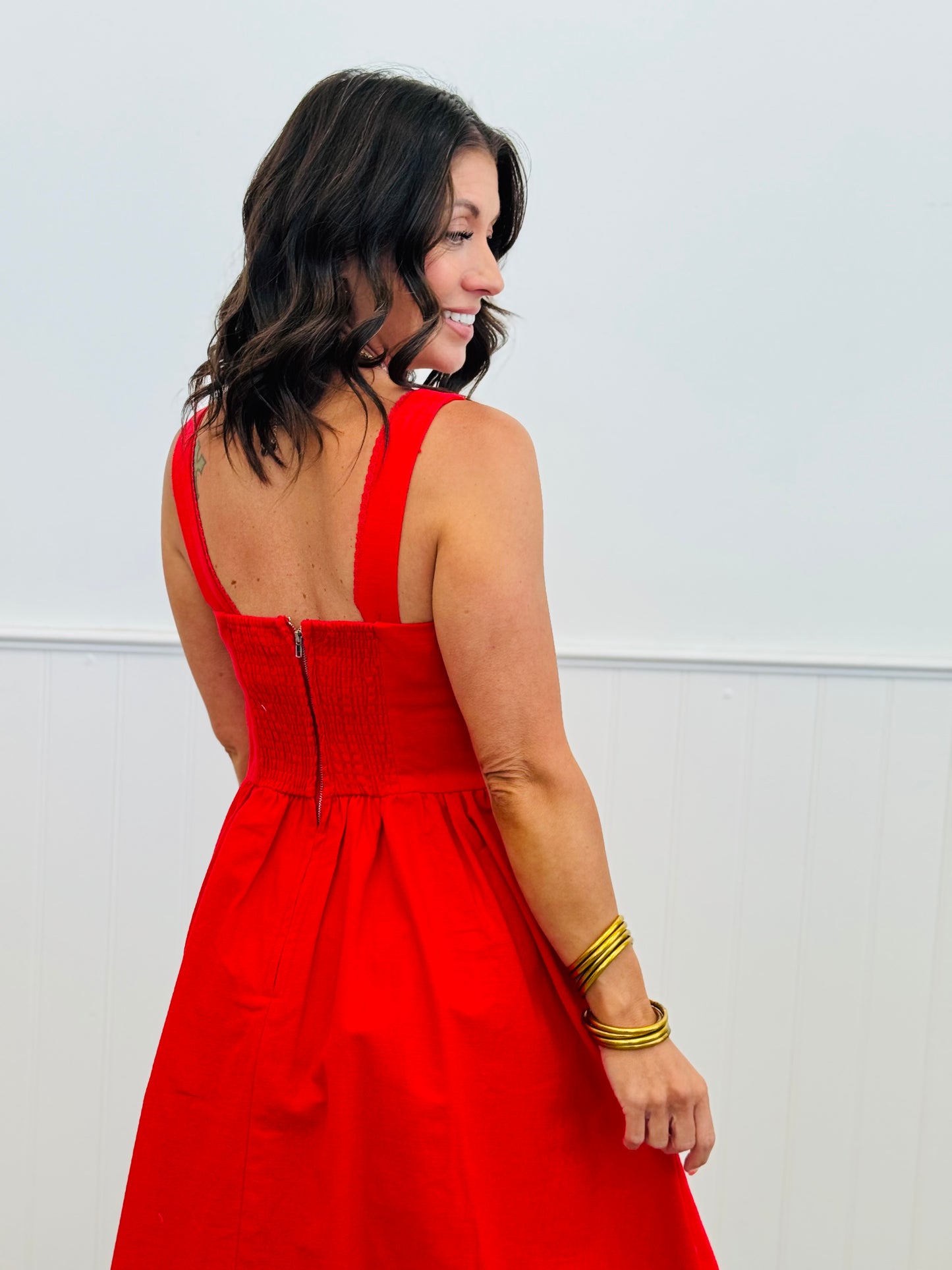 Red Corset Cutie Mini Dress (Reg)