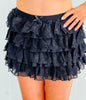 Mini Tiered Lace Skirt (Reg.)- 2 Colors
