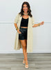 Taupe/Black Polka Dot Denim Trench Coat (Reg.)