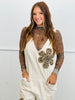 Oatmeal Flower Patch Jumpsuit (Reg.)