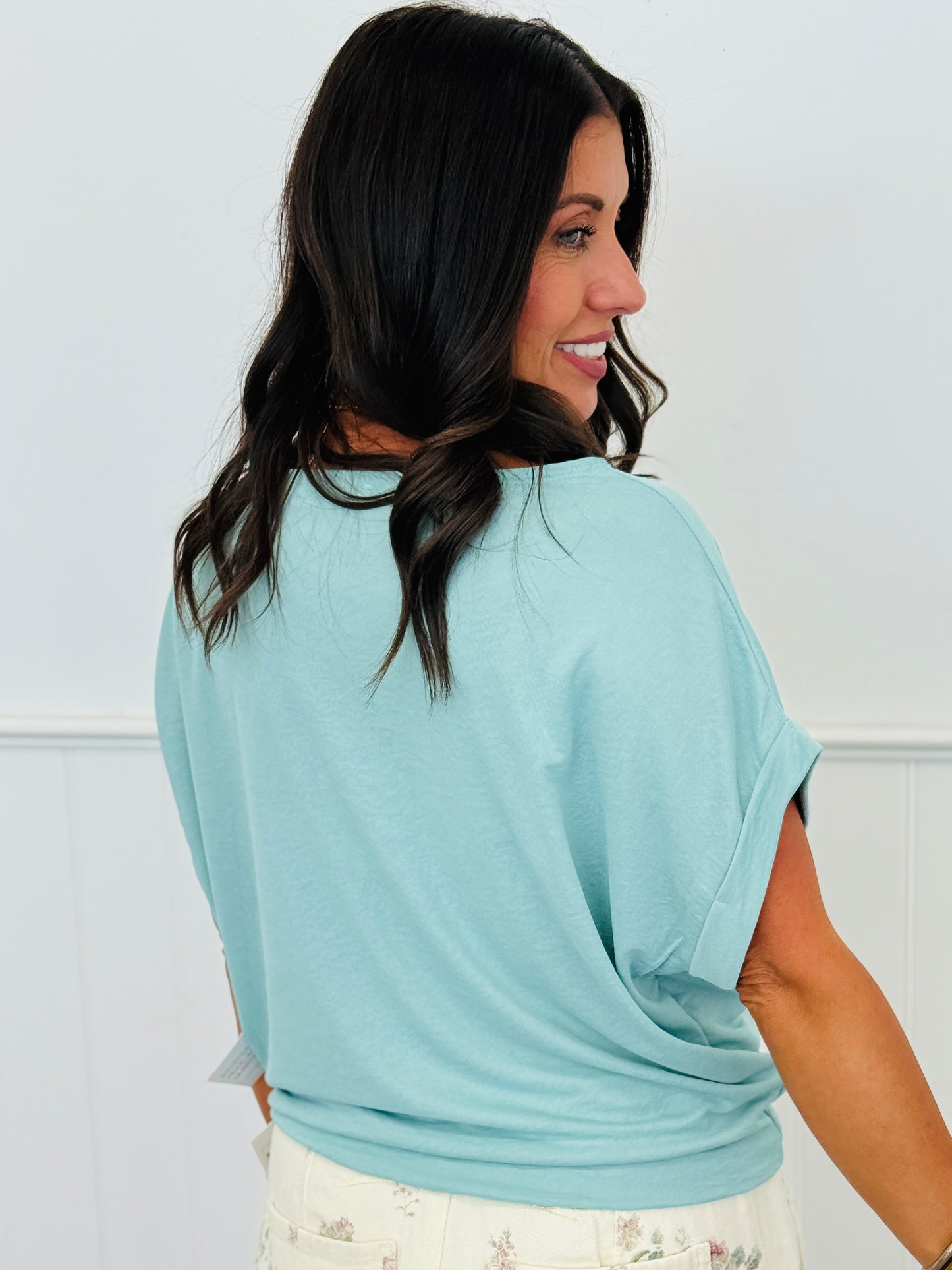 Aloe Cuffed Dolman Sleeve Top (Reg.)