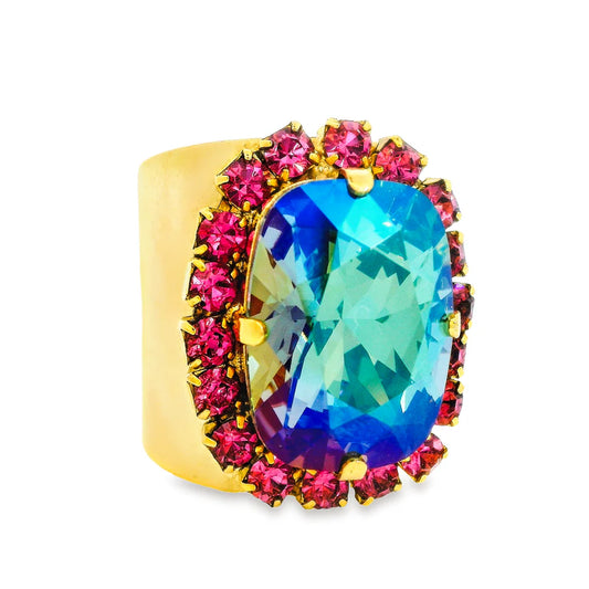 TOVA - Chloe Ring - Aqua Verde