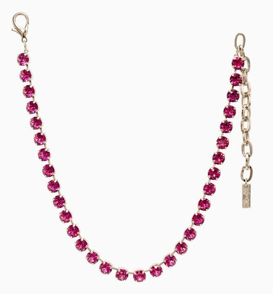 TOVA - Oakland Silver Necklace - Bohemian Wonderland - Dark Rose