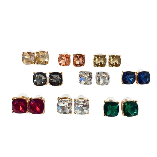 Rhinestone Statement Studs - Jewels (9 colors)