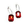Rectangle Jewel Earrings (2 colors)