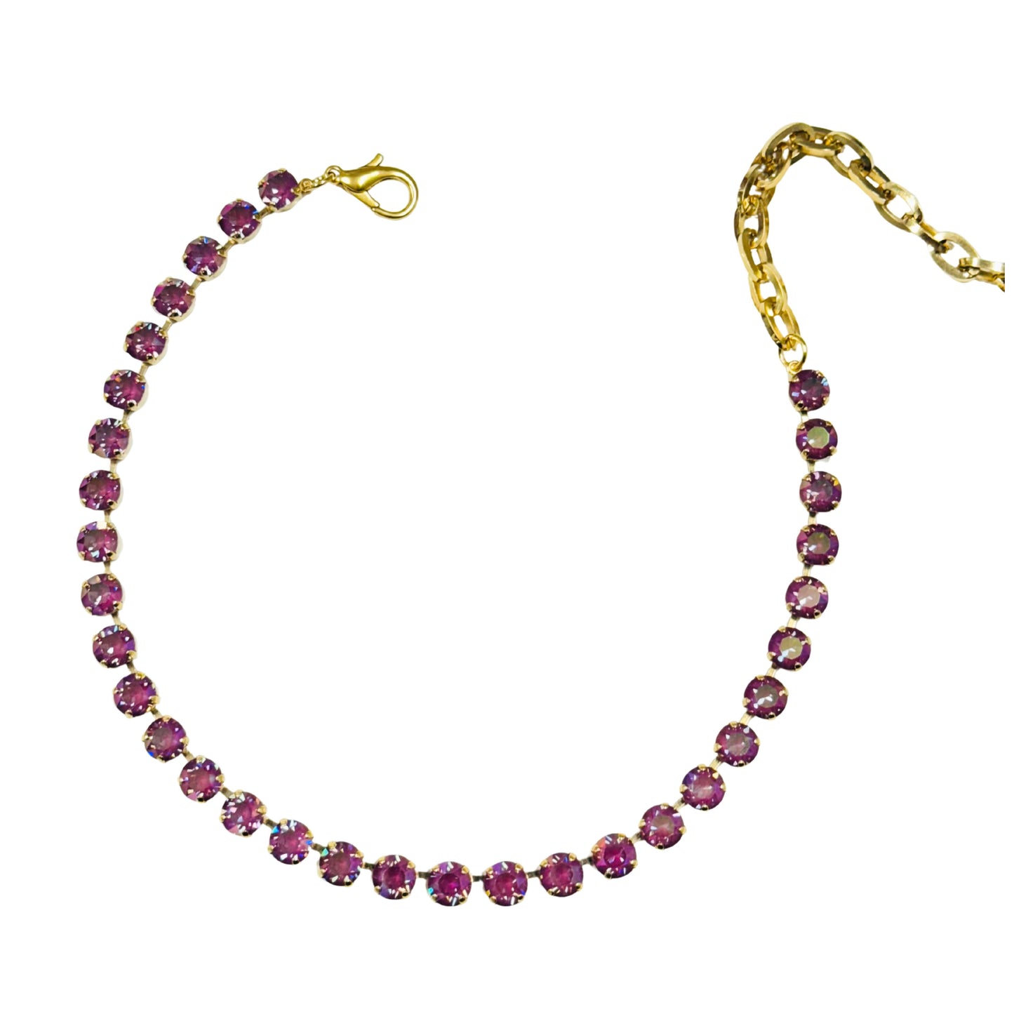 TOVA- The Oakland Necklace in Orchid Ignite Purple Haze