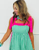Green Gingham Grace Midi Dress (Reg.)