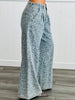 Light Denim Leopard Wide Leg Jeans (Reg.)