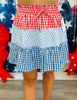Colorblock Gingham Mini Skort (Reg.)