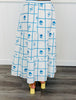 Ivory/Blue Floral Tiered Midi Skirt (Reg & Plus)