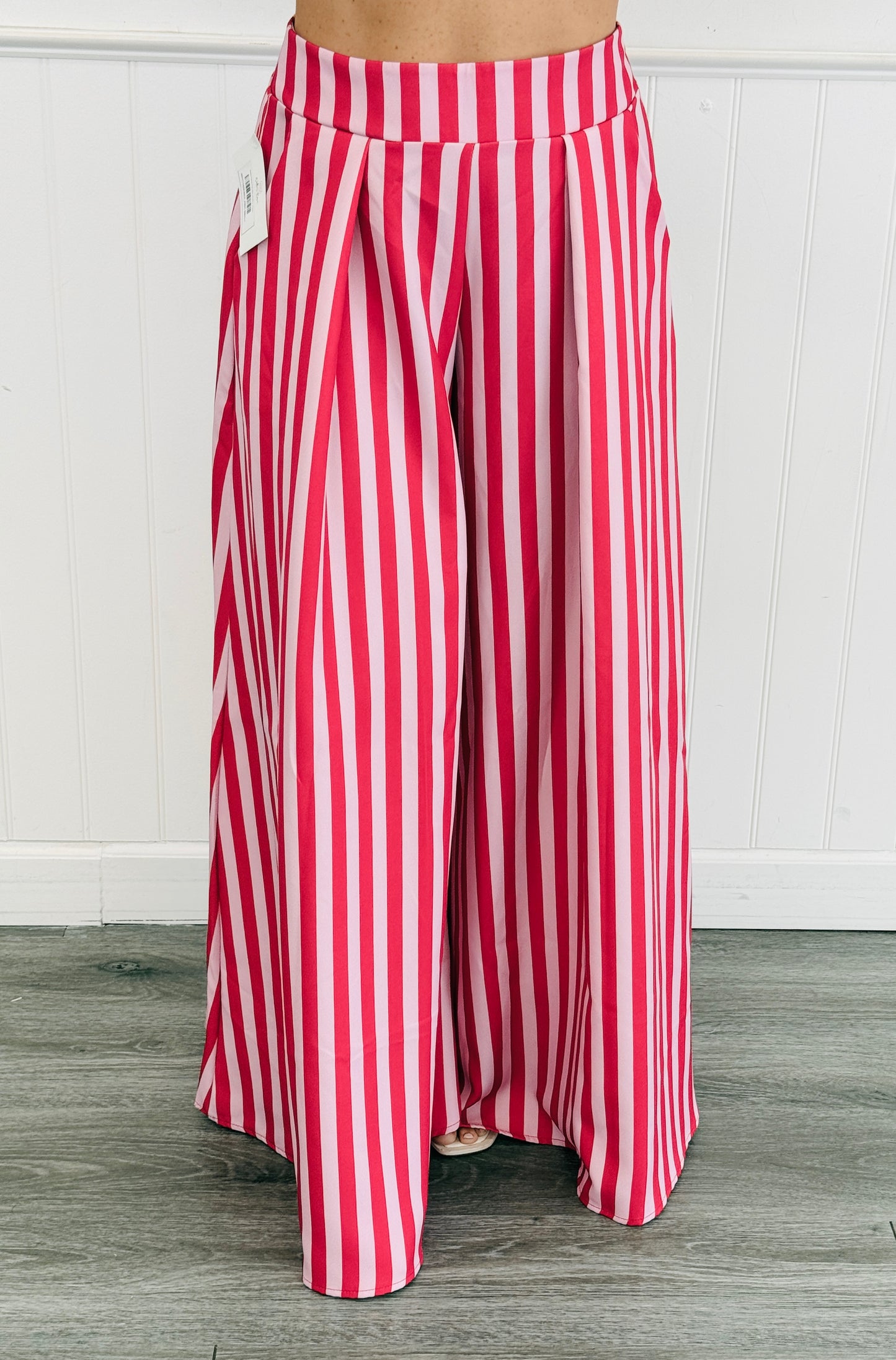 Striped Palazzo Pants (Reg. and Plus) - 5 Colors
