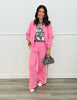 Pink Side Stripe Track Pants (Reg.)