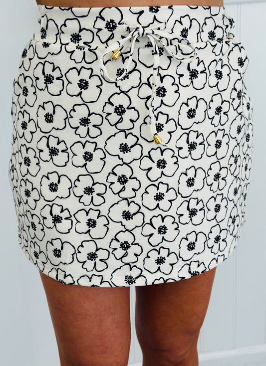 So Natural Floral Skort (Reg. and Plus)