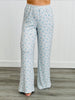 Grey & Blue Floral LS Lounge Set (Reg. and Plus)