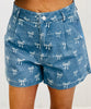 Lt. Blue Bow Print Shorts (Reg.)