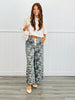 Camo Drawstring Wide Leg Pants (Reg.)