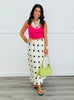 Polka Dot Satin Maxi Skirt (Reg.)-2 Colors