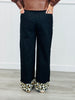 Contrast Leopard Cuffs Pants (Reg.)- 4 Colors