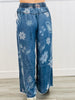 Washed Denim Floral Pop Pants (Reg & Plus)